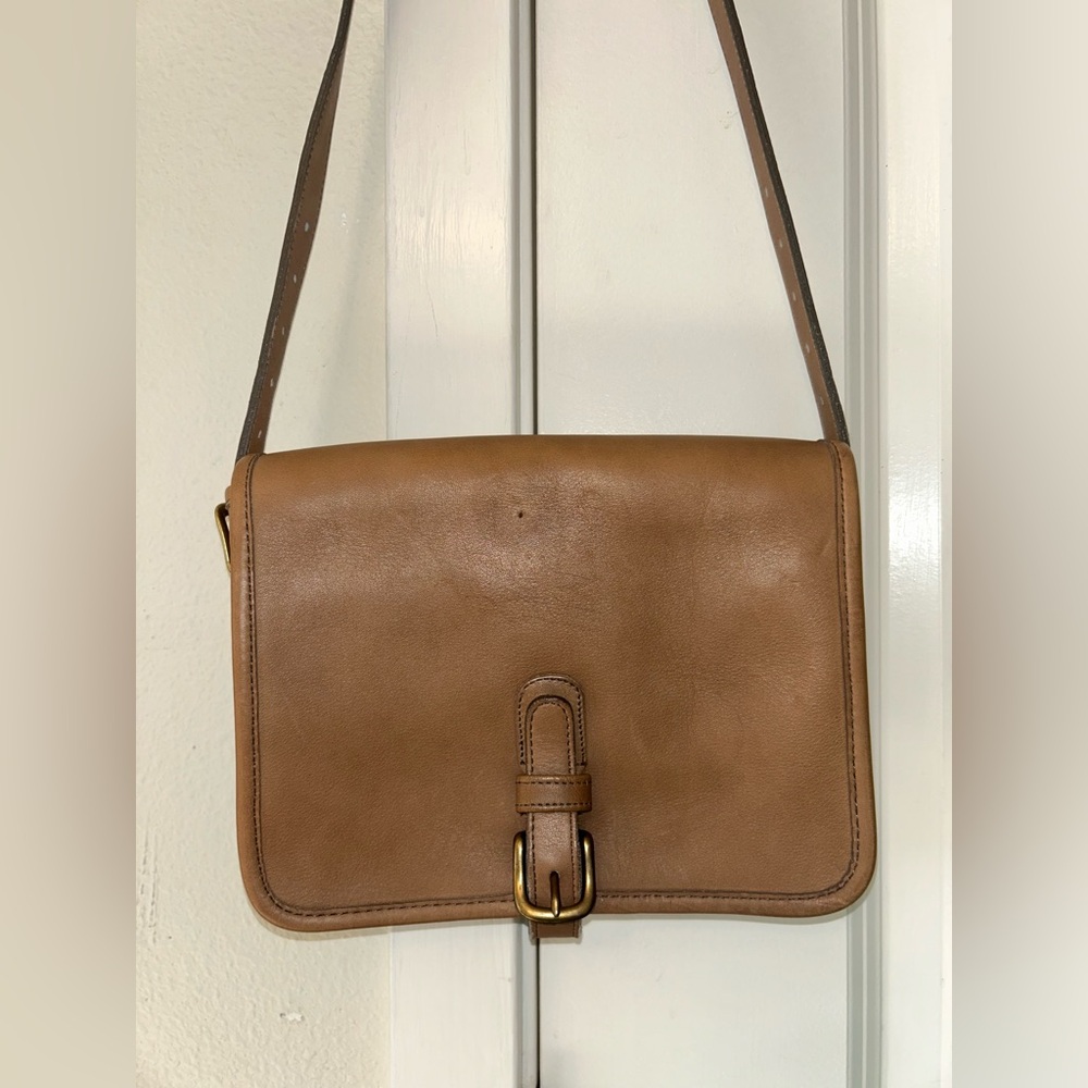Coach Tan Leather Crossbody Bag